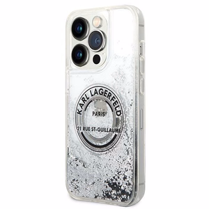 Karl Lagerfeld KLHCP14XLCRSGRS iPhone 14 Pro Max 6.7 "hõbedane / hõbedane hardcase Liquid Glitter RSG
