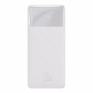 Powerbank Baseus Bipow 10000mAh, 20W (valge)