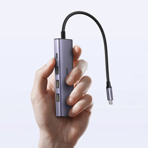 Ugreen CM511 15597 5in1 jaotur USB-C - USB-C PD / HDMI / 3x USB-A 3.0 - hall