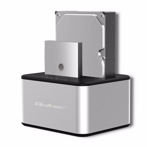Qoltec 5316 HDD/SSD Dokkimisjaam 2x 2.5"/3.5" SATA USB 3.0 Kloonimine