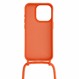 Strap Silicone Ümbris jaoks Iphone 15 Plus design 1 oranž