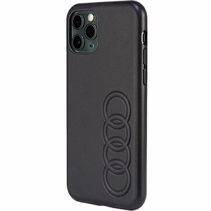 Audi синтетическая кожа iPhone 11 Pro 5.8" чёрный/чёрный хардкейс AU-TPUPPCIP11-TT/D1-BK