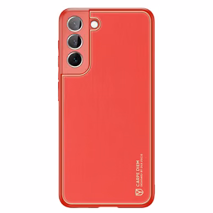 Dux Ducis Yolo elegantne ökoloogilisest nahast ümbris Samsung Galaxy S22 + (S22 Plus) punane