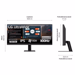 LG 29U511A-B arvutimonitor 73,7 cm (29") 2560 x 1080 pikslit WFHD LCD must