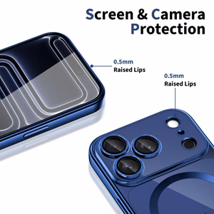 Tech-Protect MagFlex MagSafe Ümbris jaoks iPhone 17 Pro Max - Läbipaistev Navy sinine