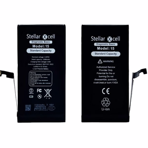 StellarXcell Diagnostic aku Apple iPhone 15 jaoks, 3349 mAh (standardne mahutavus + kvaliteetne BMS-i koopia)