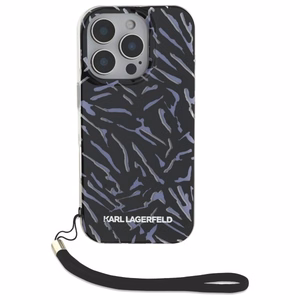 Karl Lagerfeld Zebra With Cord iPhone 16 Pro Ümbris - lilla