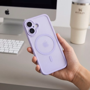 Tech-Protect MagPeak MagSafe CC  iPhone 17 ümbris, mattlilla