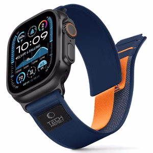 Tech-Protect Nylon Elite rihm Apple Watch 44 / 45 / 46 / 49 mm jaoks - tumesinine
