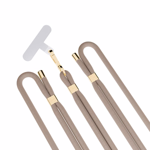 3mk EasyClip Elite telefoni kaelapael, Taupe (kuldsed detailid)
