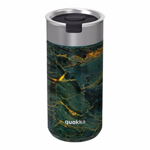 Quokka Boost Coffee Tumbler roostevabast terasest termokruus sõelaga, 400 ml, Rohekivi
