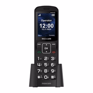 Mobiiltelefon - MAXCOM MM 34D 4G must + laadimisdokk