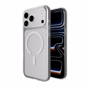 Puro Lite Mag TPU+PC Ümbris Compatible with MagSafe jaoks iPhone 17 Pro - Läbipaistev with Valge Ring