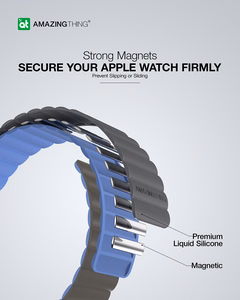 Amazing Thing Ремешок Smoothie Mag AWSPMGB для Apple Watch 49/45/41 серый