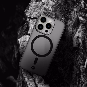 Ümbris jaoks iPhone 16 PLUS Forcell F-Protect Levels Dual Layer 4D technology compatible with Magsafe Military Drop-Test smoky must