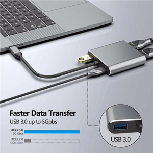 Reach USB-C jaotur: PD + HDMI + VGA + USB 3.0