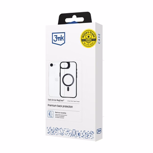 3mk Satin Armor MagCase jaoks Apple iPhone 16e / SE 4 - läbipaistev
