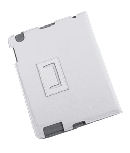 Ehtsast nahast ümbris Apple iPad 2 jaoks, valge