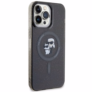 KARL LAGERFELD ümbris jaoks IPHONE 15 Pro Max KLHMP15XHGKCNOK (Glitter + MAG) must
