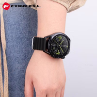 Strap to Samsung Galaxy Watch Forcell Forcell F-Design FS01 Silikoon holes 22 mm must