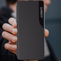 Eco Leather View Ümbris ümbris jaoks Samsung Galaxy A14 with a flip stand must