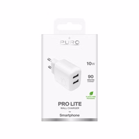Puro PROLITE 10W 2x USB-A Wall Laadija - valge