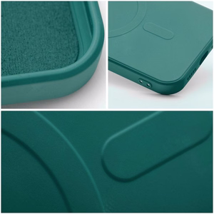Чехол для Samsung S26 Plus силиконовый Mag Cover совместимый с MagSafe зелёный