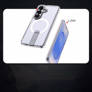 Чехол Hybrid Armor X для Samsung Galaxy A36 / A37 с подставкой, совместим с MagSafe — прозрачный