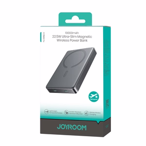 Joyroom JR-PBM08 Pro 22,5 W 10000 mAh akupank juhtmevaba laadimise ja 2 x USB-C-pordiga – hall