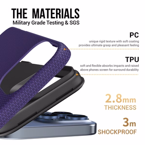 Чехол Perfectionists Triangle Mag для iPhone 17 фиолетовый