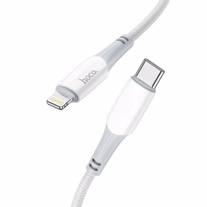 Кабель USB C to Lightning Hoco PD 3A 20W 1 m X70 белый