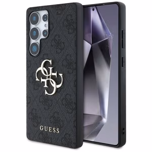 Guess Big 4G Logo Classic Logo Ümbris jaoks Samsung Galaxy S25 Ultra must