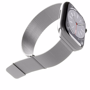 Puro Milanese Stainless Steel Strap for Apple Watch 42 / 44 / 45 / 49 mm - Silver