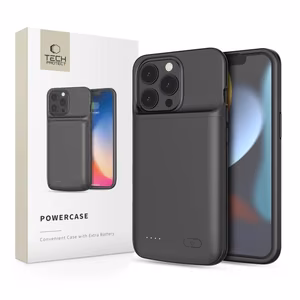 Tech-Protect PowerCase iPhone 13 / 13 Pro jaoks koos 4800mAh energiapangaga - must