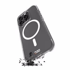 Puro Impact Clear D3O MagSafe Silicone Ümbris jaoks iPhone 16 Pro - Läbipaistev
