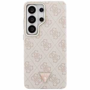 Guess ümbris 4G Triangle Logo MagSafe for Samsung Galaxy S26 Ultra roosa