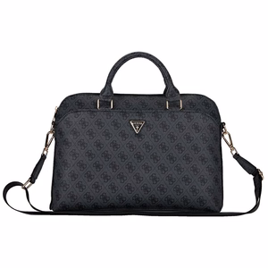 Guess Computer Bag 4G Zipper Pocket & Triangle Logo jaoks 15" Laptop Must