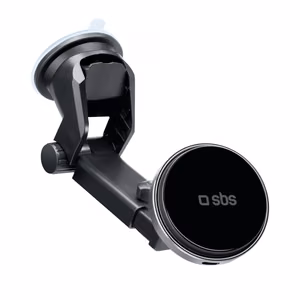 SBS TESUPMAGEXTWIR15W Telescopic Smartphone Hoidja koos Wireless Laadija, MagSafe Compatible, jaoks Windshield and Dashboard - must