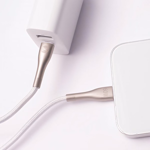 Forever Sleek kaabel USB-C - USB-C 1,0 m 60W valge