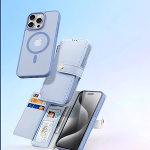 Dux Ducis Lawa Leather Ümbris jaoks iPhone 15 Pro - Sinine