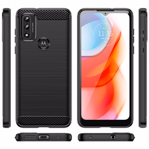 Carbon Case Flexible Cover Sleeve Motorola Moto G Play 2022 must
