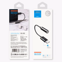 Joyroom SH-C1 headphone mini jack 3.5 mm (female) / USB-C (male) adapter - valge