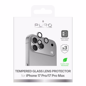 Puro Individual karastatud klaas lenses jaoks iPhone 17 Pro / iPhone 17 Pro Max