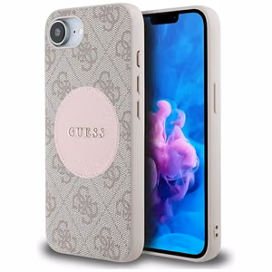 GUESS ümbris jaoks IPHONE 16e (SE 4 2025) compatible with MagSafe GUHMPSE4P4PGRSGP (PU 4G Circle W/ Classic Logo) roosa