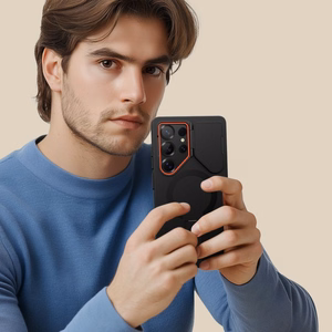 Tech-Protect Kevlar Aura MagSafe Ümbris jaoks Samsung Galaxy S25 Ultra - Must/Oranž