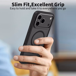 Tech-Protect MagEdge MagSafe Ümbris jaoks iPhone 17 Pro Max - Matt Must