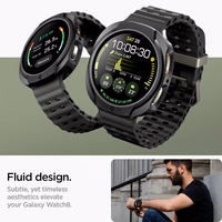 Spigen Liquid Air Ümbris jaoks Samsung Galaxy Watch 8 44mm - Matt Must