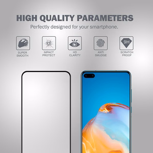 Crong 3D Armor Glass 9H karastatud ekraanikaitseklaas seadmele Huawei P40, paigaldusraamiga