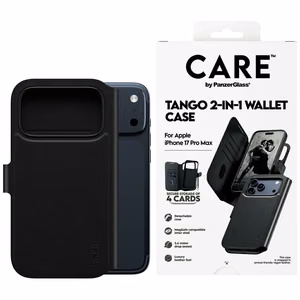 CARE by PanzerGlass Feature Tango 2in1 Wallet Ümbris MagSafe jaoks iPhone 17 Pro Max - Must
