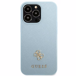Guess Saffiano 4G Small Metal Logo чехол для iPhone 13 Pro / 13 - синий